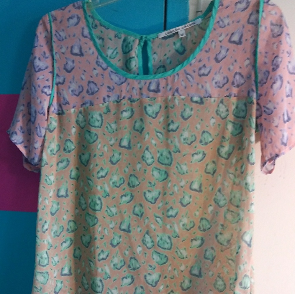 Collective Concepts cheeta print top